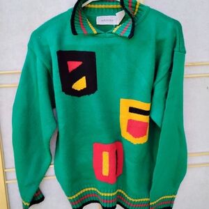 Adore Colorful Geometric Crewneck Sweater